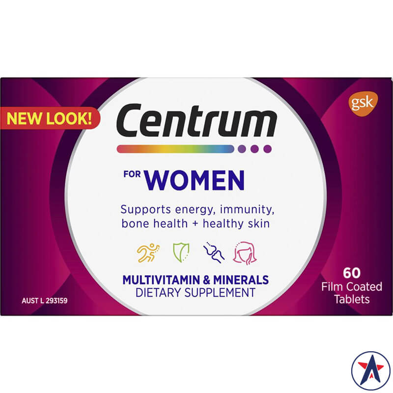 Centrum Multivitamin For Women cho nữ dưới 50 tuổi của Úc 60 viên | Xuất xứ Úc