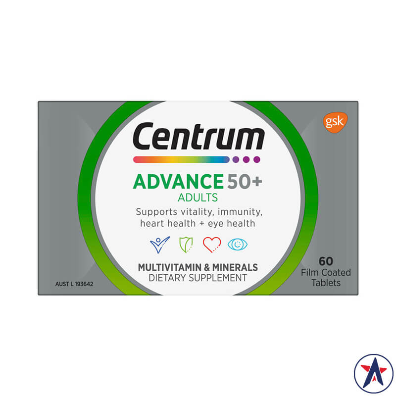Vitamin tổng hợp Centrum Multivitamin Advance 50+ cho người lớn tuổi