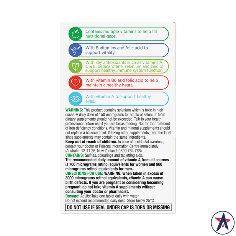 Vitamin tổng hợp Centrum Multivitamin Advance 50+ cho người lớn tuổi