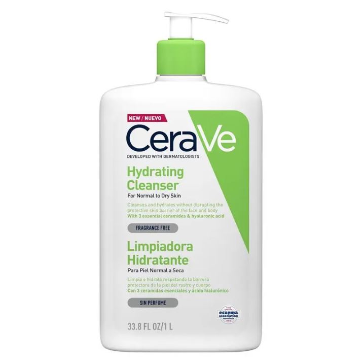 Sữa rửa mặt CeraVe Hydrating Cleanser cho da khô & da thường