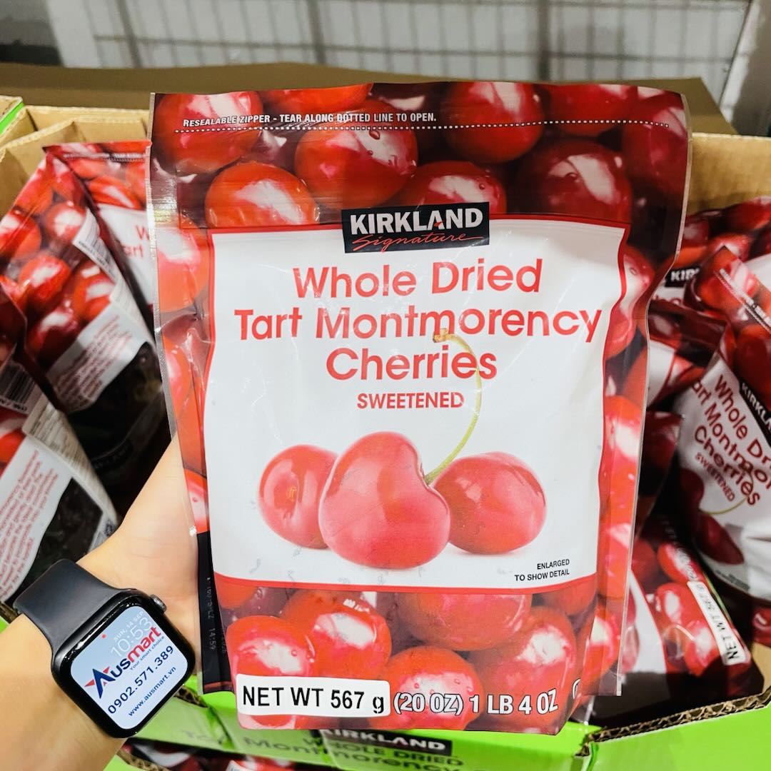 Cherry sấy dẻo Kirkland Signature Whole Dried Tart Montmorency Cherries ...