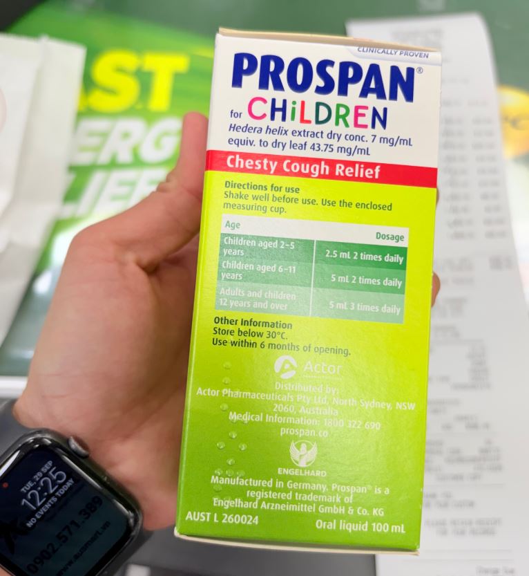 Siro ho Prospan cho bé Chesty Cough Children's (Ivy Leaf)