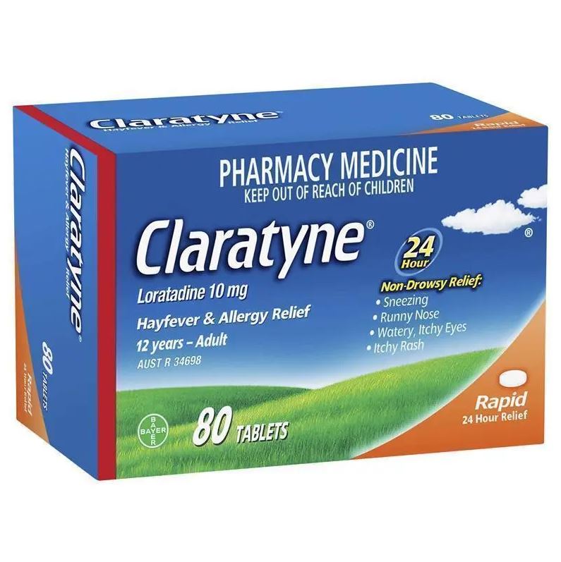 Thuốc giảm dị ứng & viêm mũi dị ứng không gây buồn ngủ Claratyne Allergy & Hayfever Relief Antihistamine
