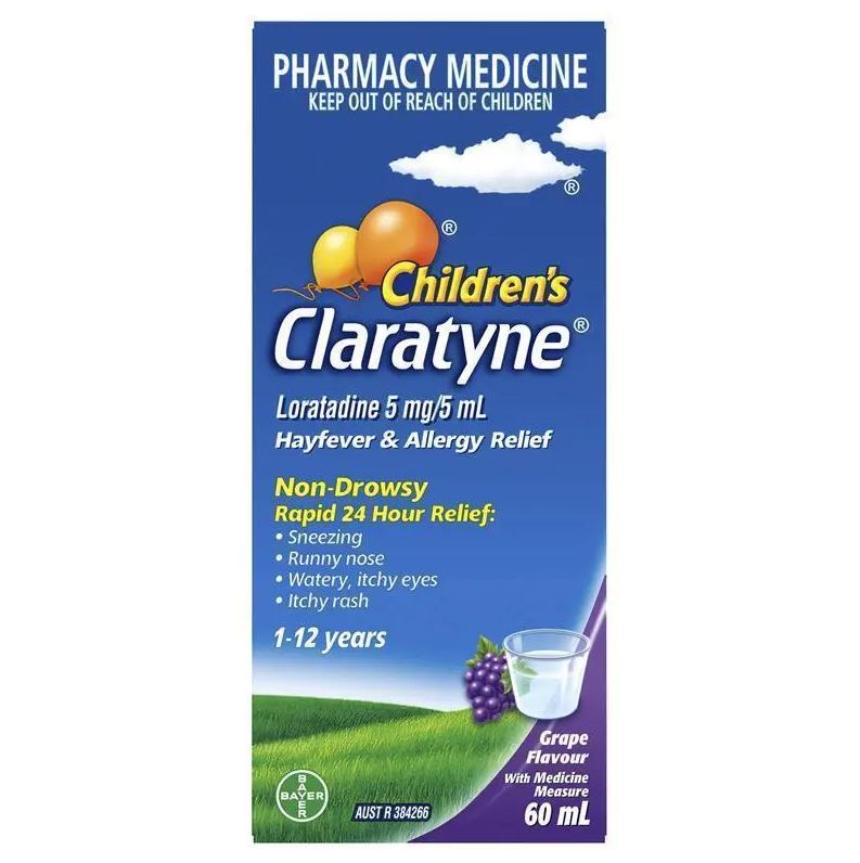 Siro trị dị ứng Children's Claratyne Hayfever & Allergy Relief