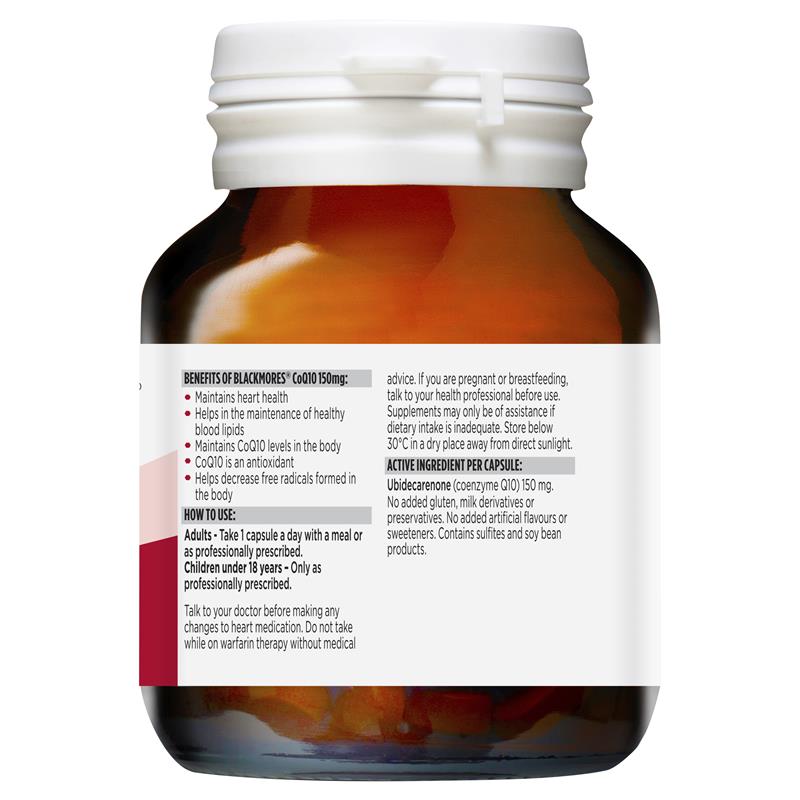Coenzyme Q10 bổ tim Blackmores CoQ10 150mg High Potency