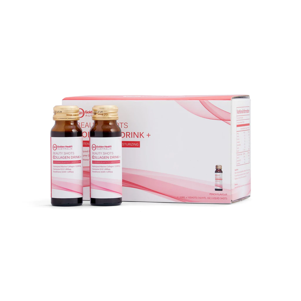 Golden Health Beauty Shots Collagen Drink 12,000mg 50ml x 10 chai | Hàng xách tay Úc chính hãng