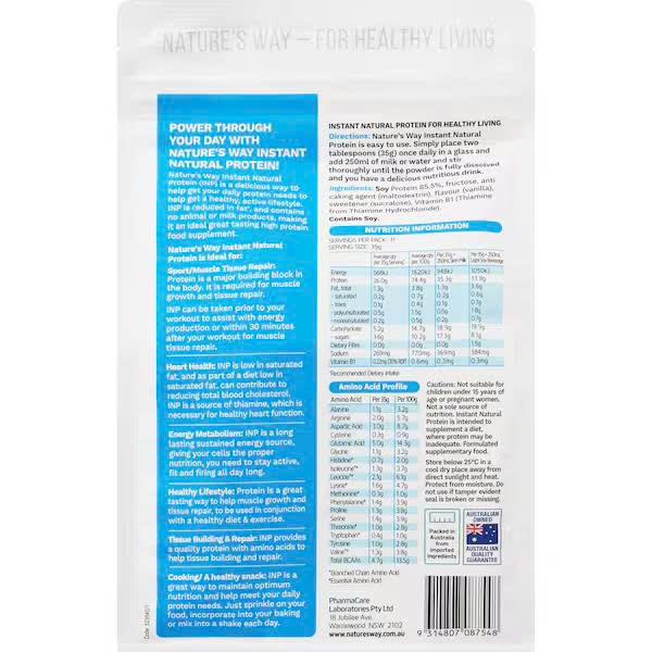 Đạm thực vật Nature's Way Instant Natural Protein Vanilla