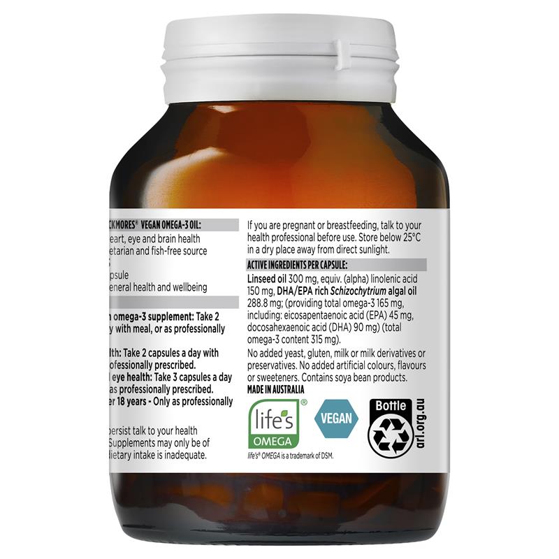 Blackmores Vegan Omega 3 Oil thuần chay 120 viên | Nhập khẩu chính hãng từ Úc
