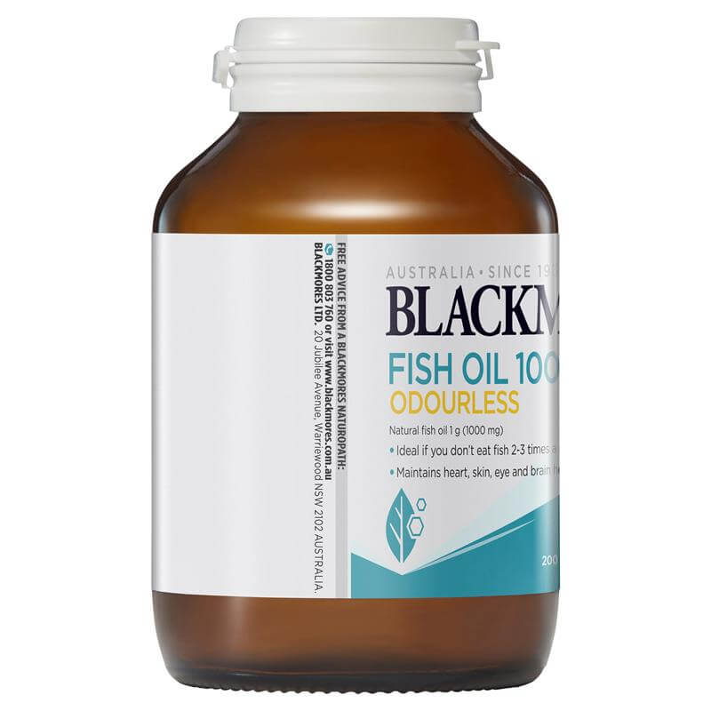 Dầu cá không mùi Blackmores Odourless Fish Oil 1000mg