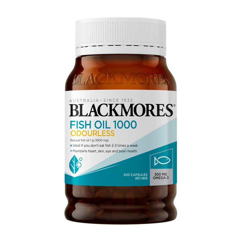 Dầu cá không mùi Blackmores Odourless Fish Oil 1000mg