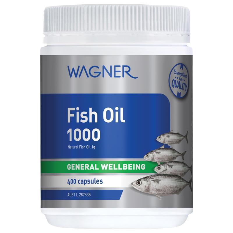 Dầu cá Omega 3 Wagner Fish Oil 1000mg của Úc 400 viên | Thương hiệu Úc chính hãng