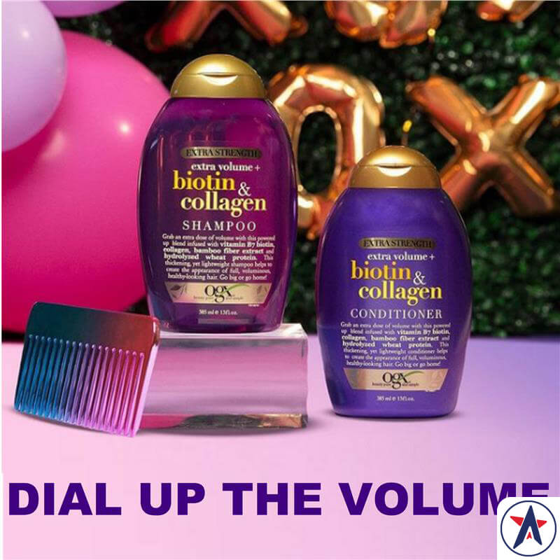 Dầu gội làm dầy tóc OGX Biotin Collagen XS Extra Shampoo 385ml