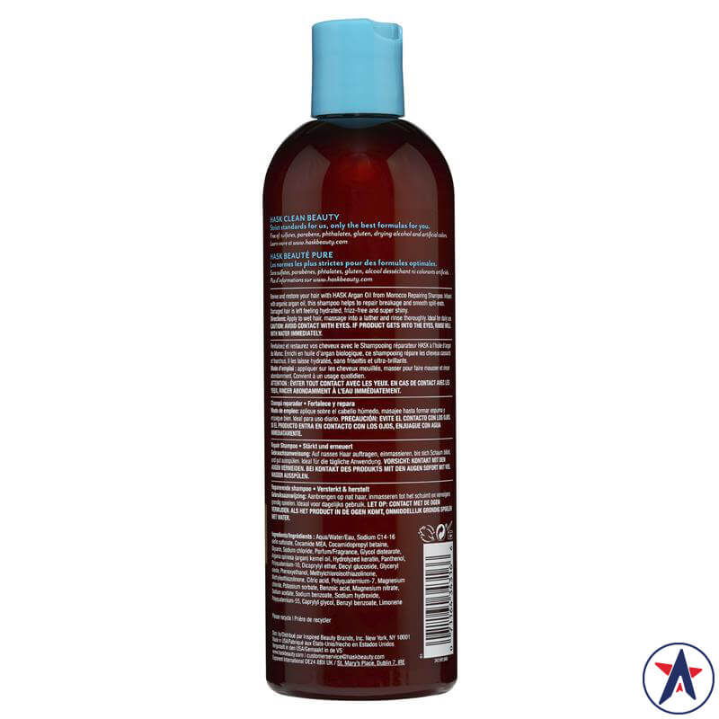Dầu gội phục hồi tóc Hask Argan Oil Repairing Shampoo 355ml