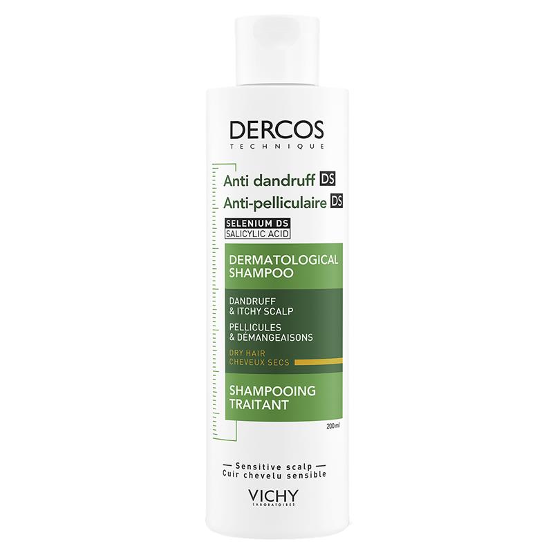 Dầu gội trị gàu cho tóc khô Dercos Anti-Dandruff DS Shampoo for Dry Hair 200ml