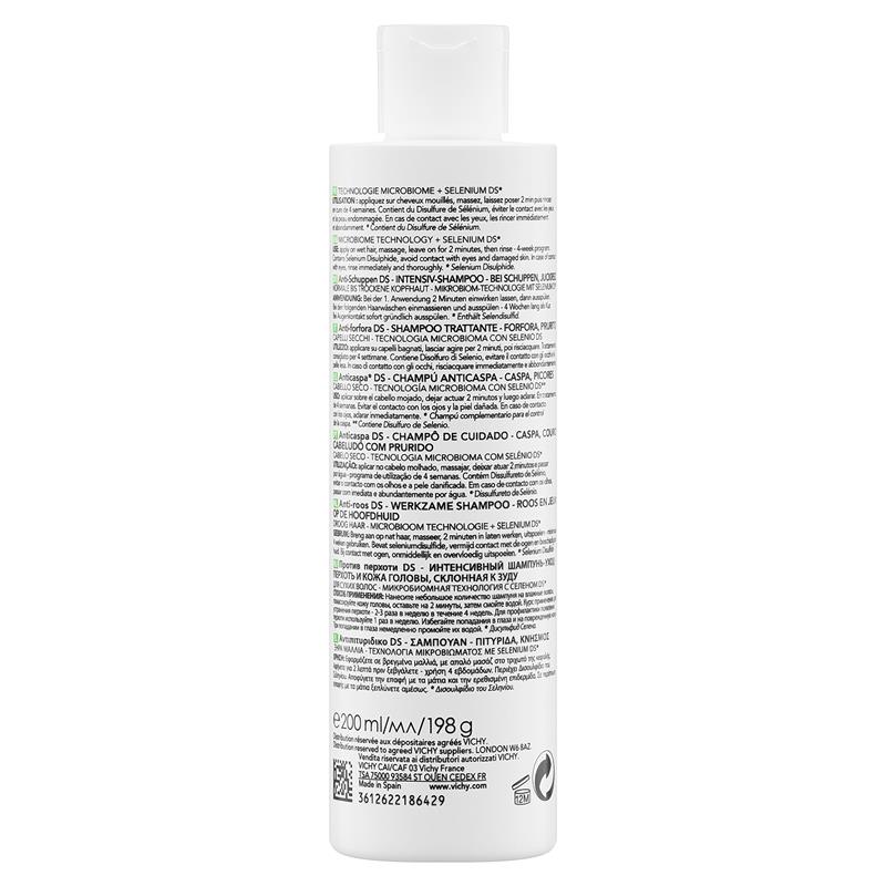Dầu gội trị gàu cho tóc khô Dercos Anti-Dandruff DS Shampoo for Dry Hair 200ml