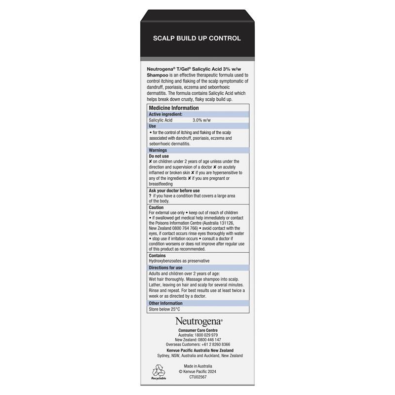 Dầu gội trị gàu Neutrogena T/Gel Therapeutic Shampoo 200ml