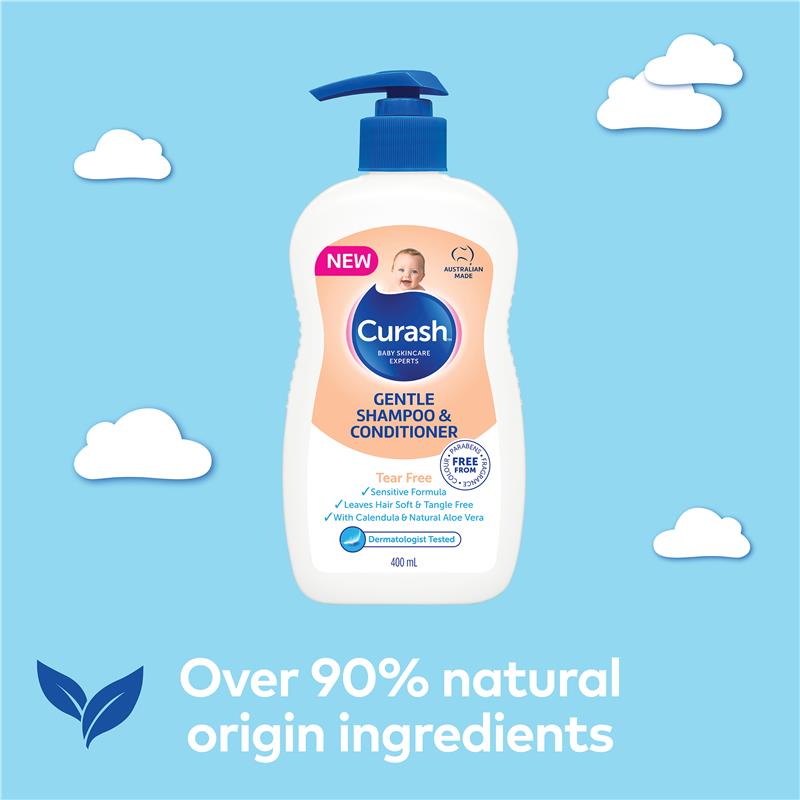 Dầu gội xả Curash Baby Care Shampoo & Conditioner 400ml