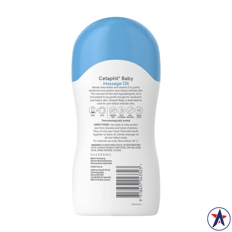 Dầu massage cho bé Cetaphil Baby Massage Oil 200ml