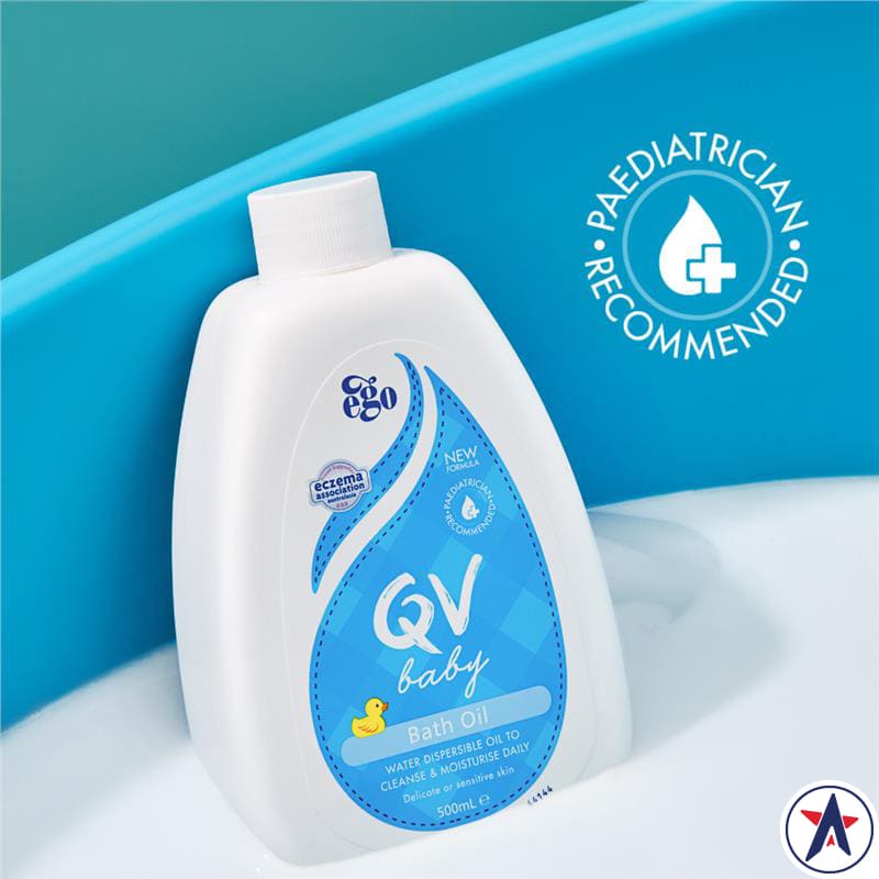 Dầu tắm cho bé QV Baby Bath Oil & Shower 500ml