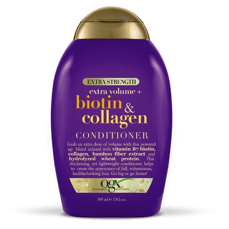 Dầu xả làm dầy tóc OGX Biotin Collagen XS Extra Conditioner 385ml | Sản phẩm Úc chất lượng