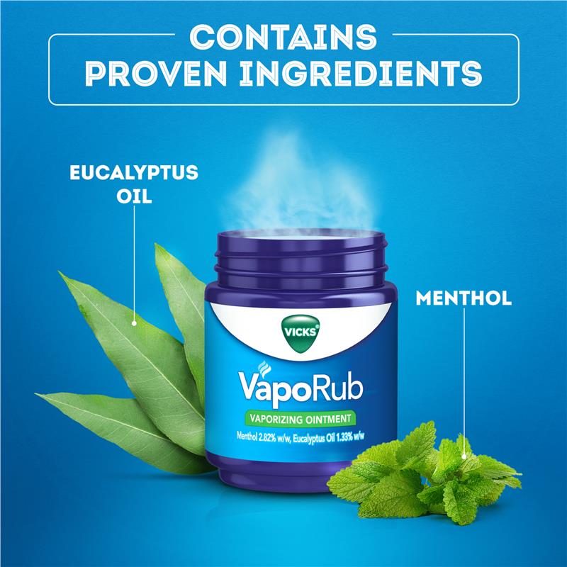 Dầu bôi ấm ngực giảm ho Vicks VapoRub Vaporizing Ointment