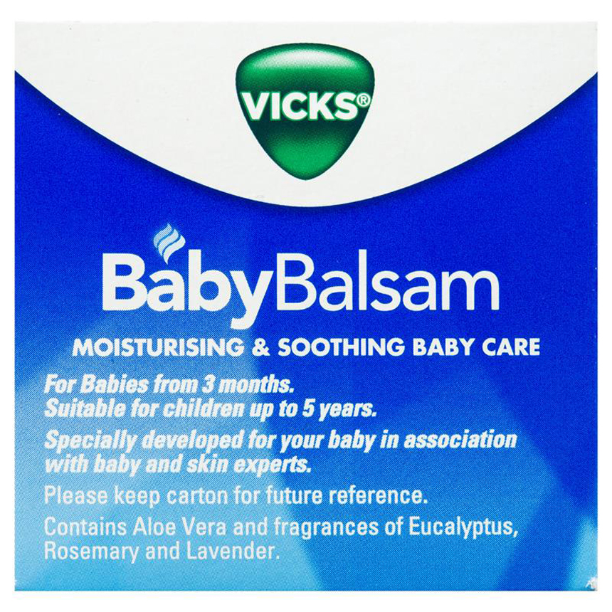 Dầu bôi ấm ngực Vicks Baby Balsam cho bé của Úc