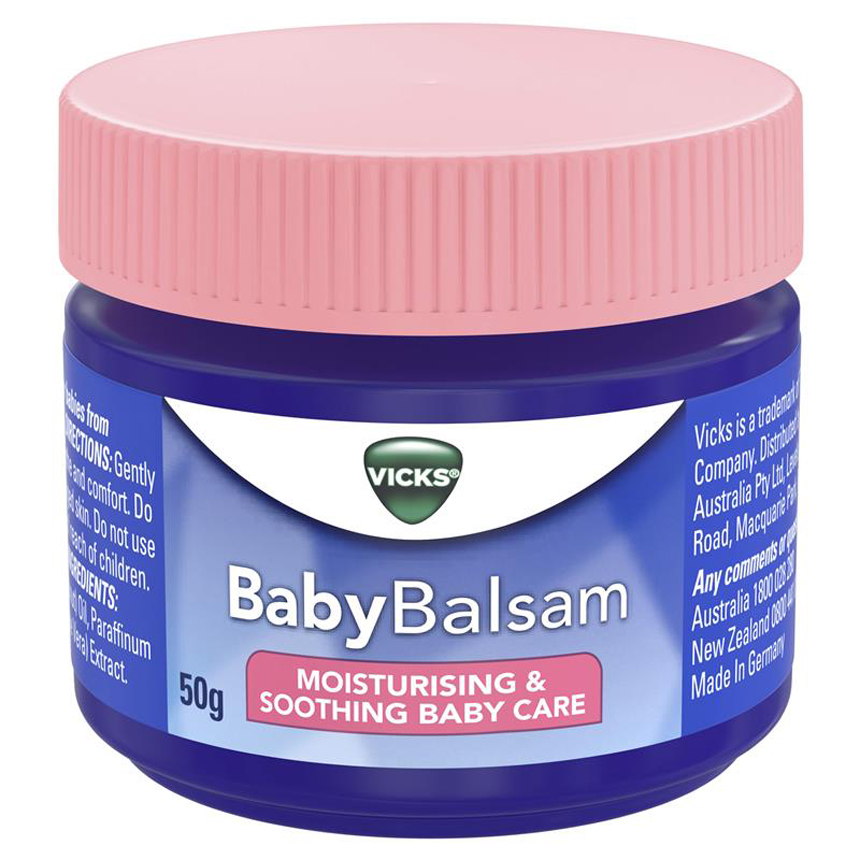Dầu bôi ấm ngực Vicks Baby Balsam cho bé của Úc