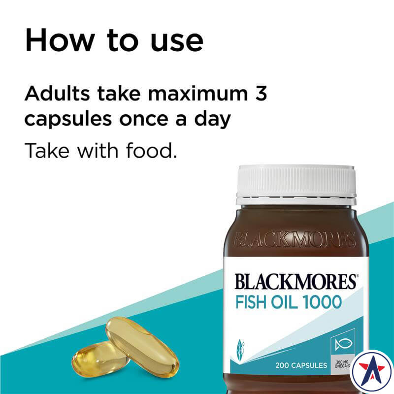 Dầu cá Blackmores Omega 3 Fish Oil 1000mg