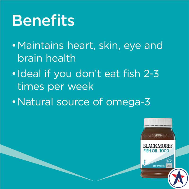Dầu cá Blackmores Omega 3 Fish Oil 1000mg