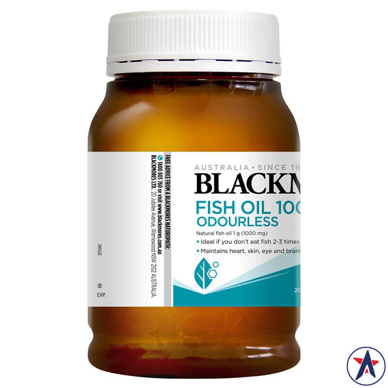 Dầu cá không mùi Blackmores Odourless Fish Oil 1000mg