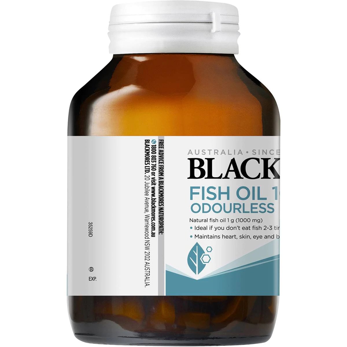 Dầu cá không mùi Blackmores Odourless Fish Oil 1000mg