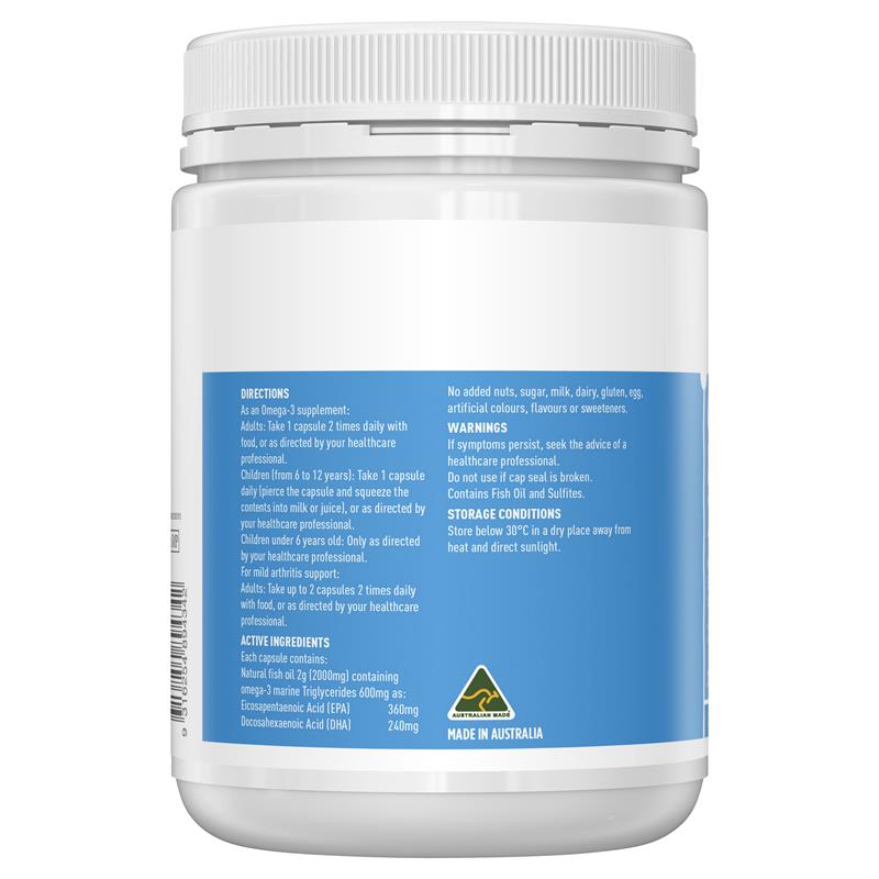 Dầu cá không mùi Healthy Care Odourless Fish Oil 2000mg