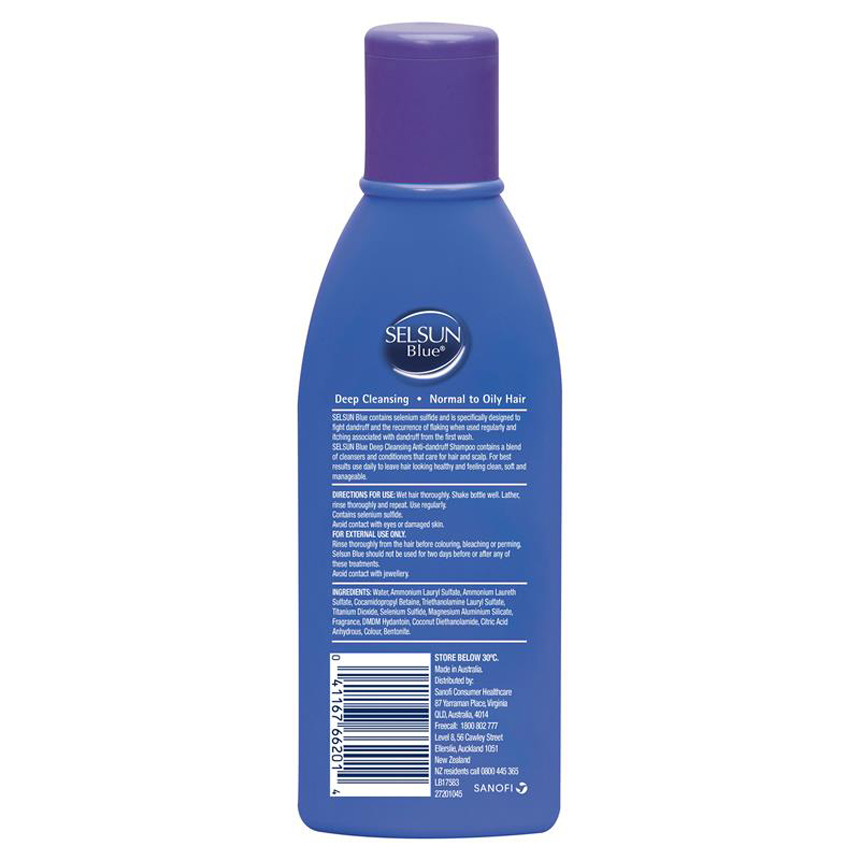 Dầu gội trị gàu Selsun Blue Deep Cleansing Anti Dandruff 200ml | Sản phẩm chất lượng Úc
