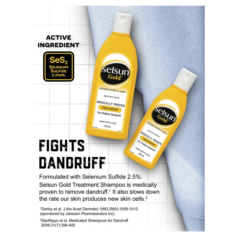 Dầu gội trị gàu Selsun Gold Medically Proven Treatment
