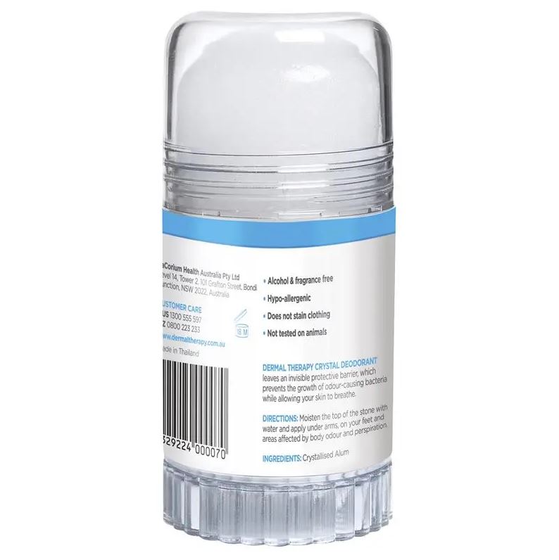 Lăn khử mùi đá khoáng Dermal Therapy Crystal Deodorant Stick 120g