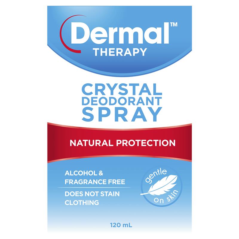Xịt khử mùi Dermal Therapy Crytal Deodorant Spray 120ml