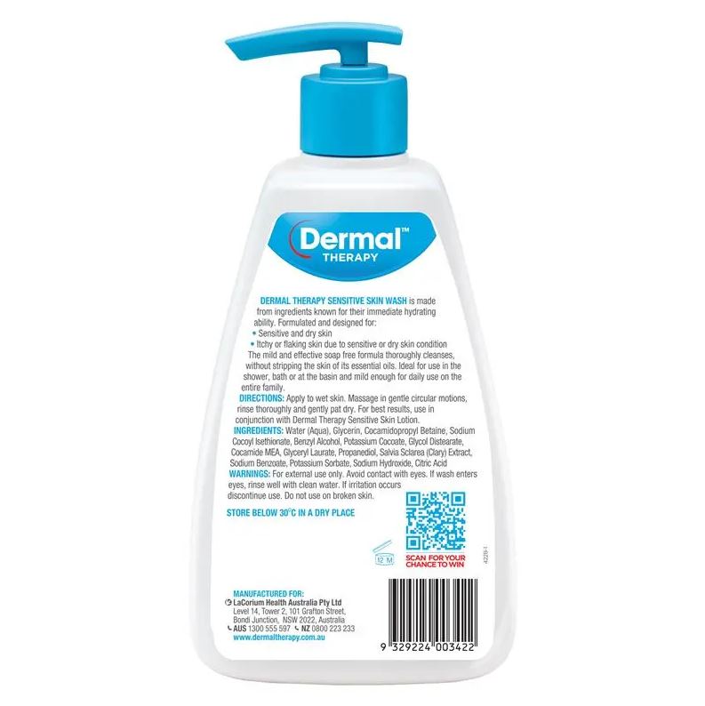 Sữa tắm dịu nhẹ cho da nhảy cảm Dermal Therapy Sensitive Skin Wash