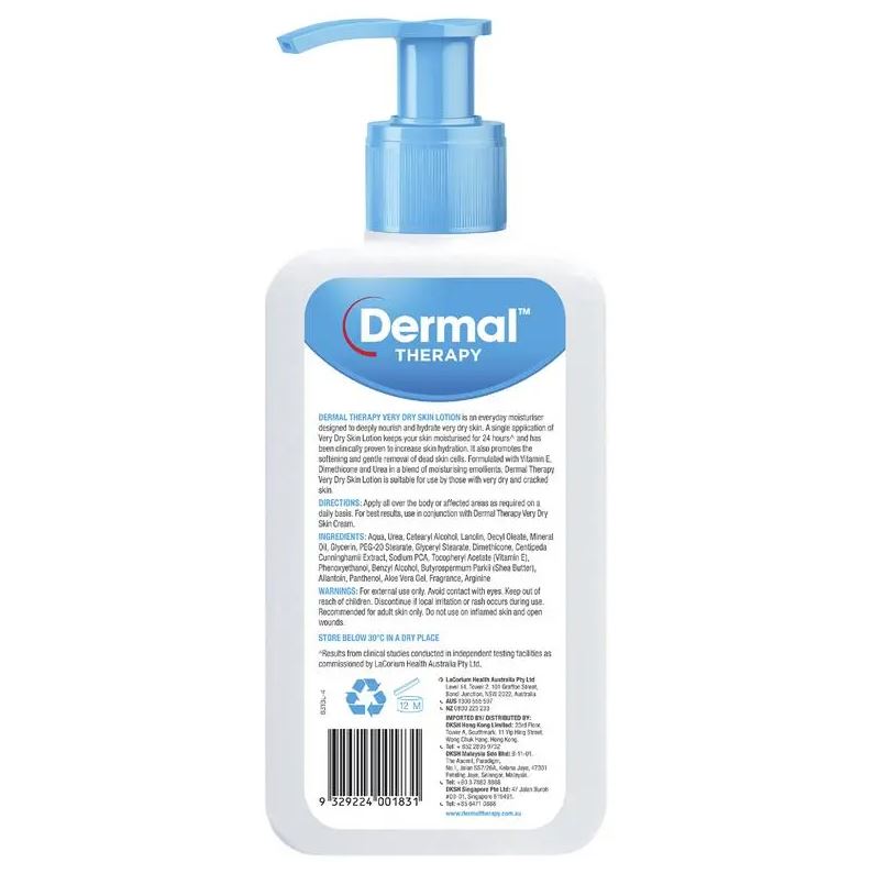 Sữa dưỡng thể Dermal Therapy Very Dry Skin Lotion 500ml