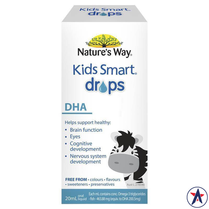 DHA Nature's Way Kids Smart DHA Drops Úc 20ml | Thương hiệu Úc