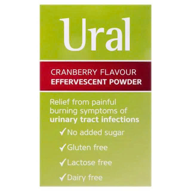 Bột Ural Cranberry Flavour Effervescent hỗ trợ tiết niệu 28 gói