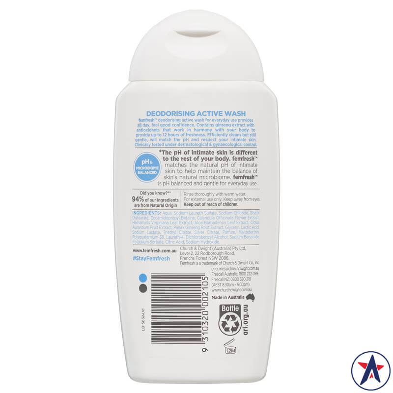 Dung dịch vệ sinh Femfresh Deodorising Wash Extra Care 250ml