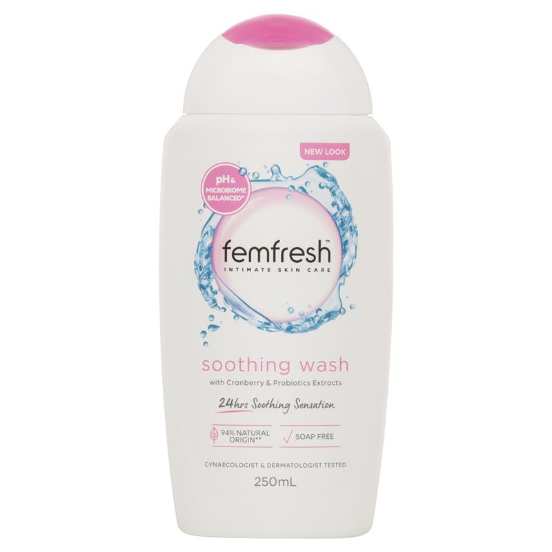 Dung dịch vệ sinh phụ nữ Femfresh Femfresh Soothing Wash 250ml | Thương hiệu Úc chính hãng