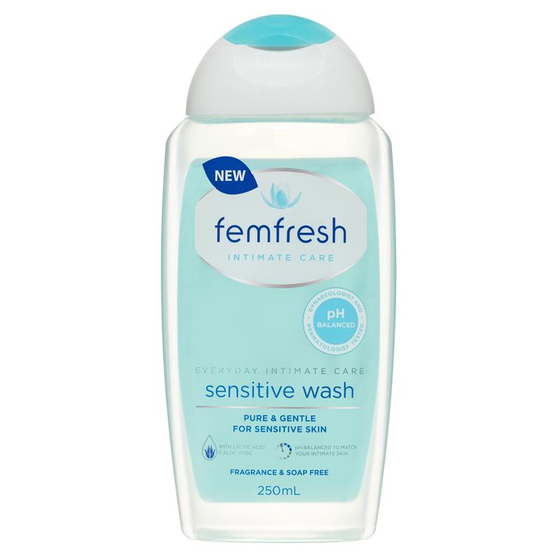 Dung dịch vệ sinh phụ nữ Femfresh Femfresh Sensitive Wash 250ml | Sản phẩm Úc chính hãng