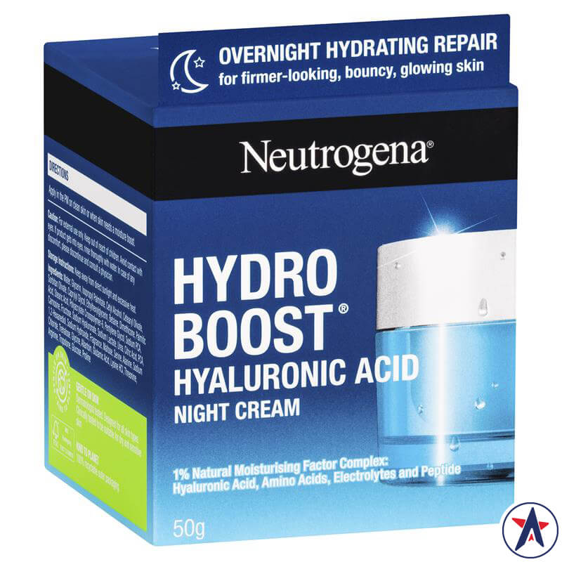 Dưỡng ẩm ban đêm Neutrogena Hydro Boost Hyaluronic Acid Night Cream 50g | Sản phẩm chất lượng từ Úc