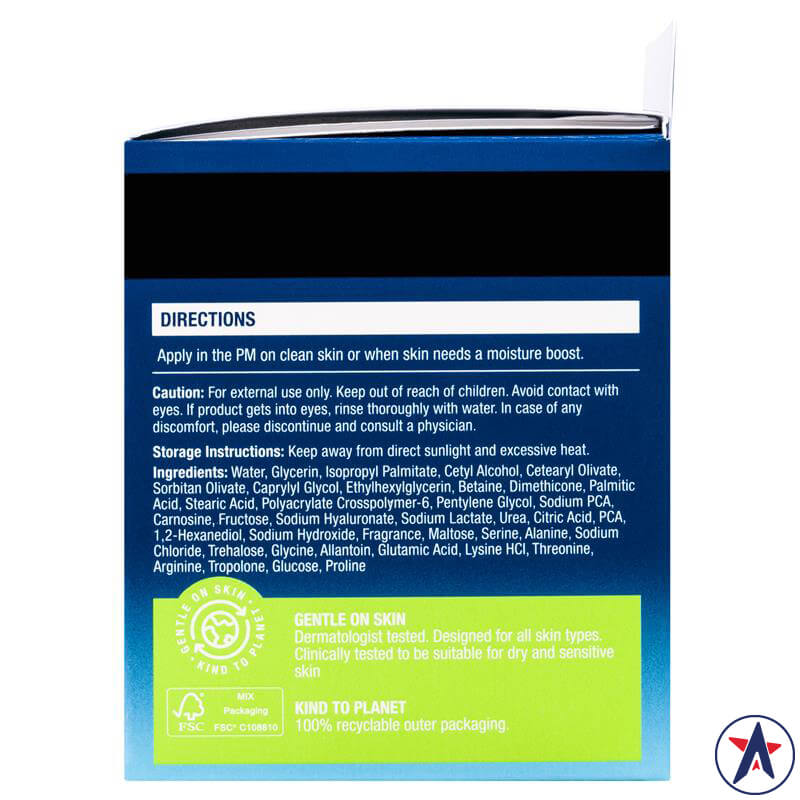 Dưỡng ẩm ban đêm Neutrogena Hydro Boost Hyaluronic Acid Night Cream 50g | Nhập khẩu chính hãng từ Úc