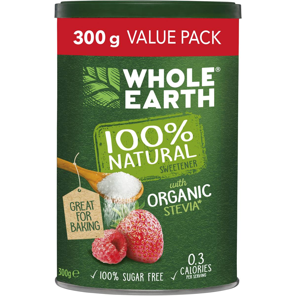 Đường ăn kiêng Whole Earth Granules Canister của Úc 300g | Thương hiệu Úc