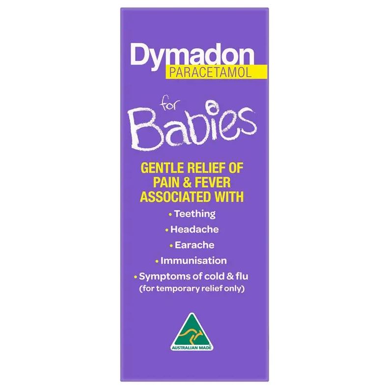 Giảm đau hạ sốt cho bé từ 1 tháng đến 2 tuổi Dymadon for Babies Blackcurrant 1 Month - 2 Years