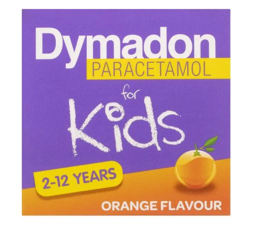 Giảm đau hạ sốt cho bé từ 2 đến 12 tuổi vị cam Dymadon for Kids Orange 200ml