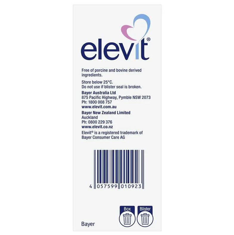 Elevit bầu Úc Pre-conception & Pregnancy Multivitamin