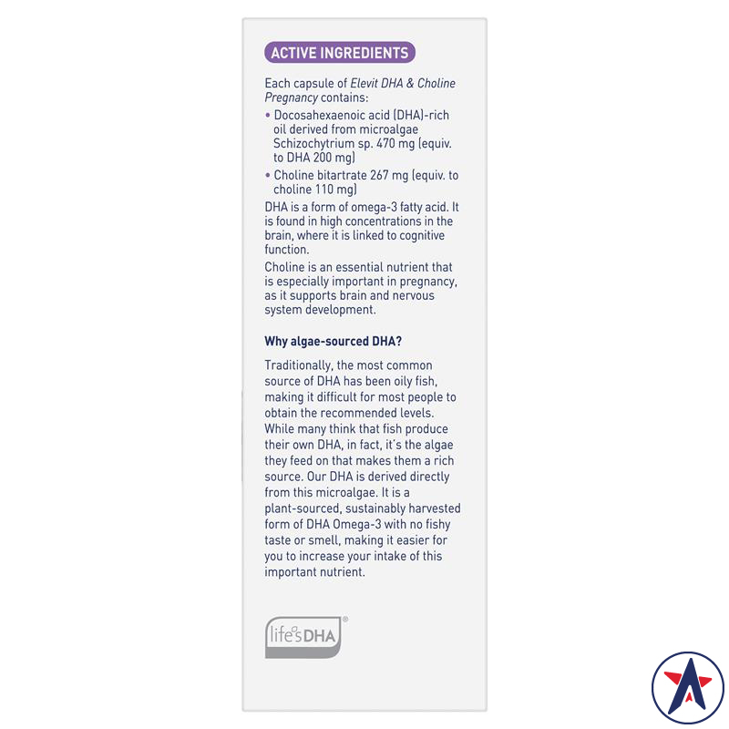 Elevit bầu DHA & Choline Pregnancy 60 viên